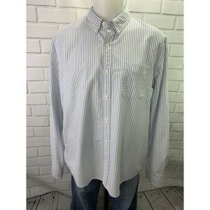 RL Denim & Supply Button Up Shirt XXL Stripe Blue